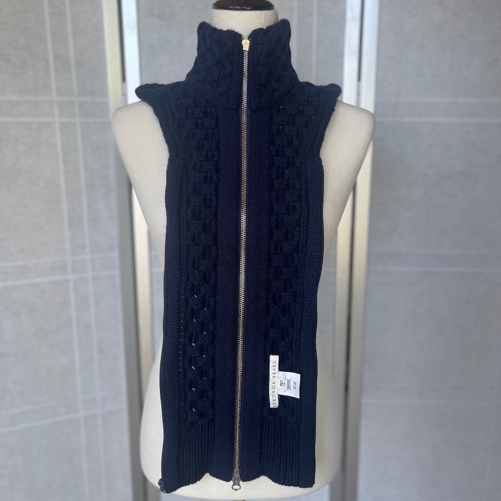Veronica Beard Navy Upstate Dickey + Cuffs sz O/S - Picture 6 of 7